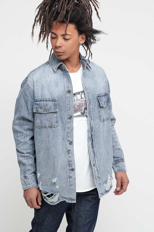 Giubbino Camicia Campione - Denim