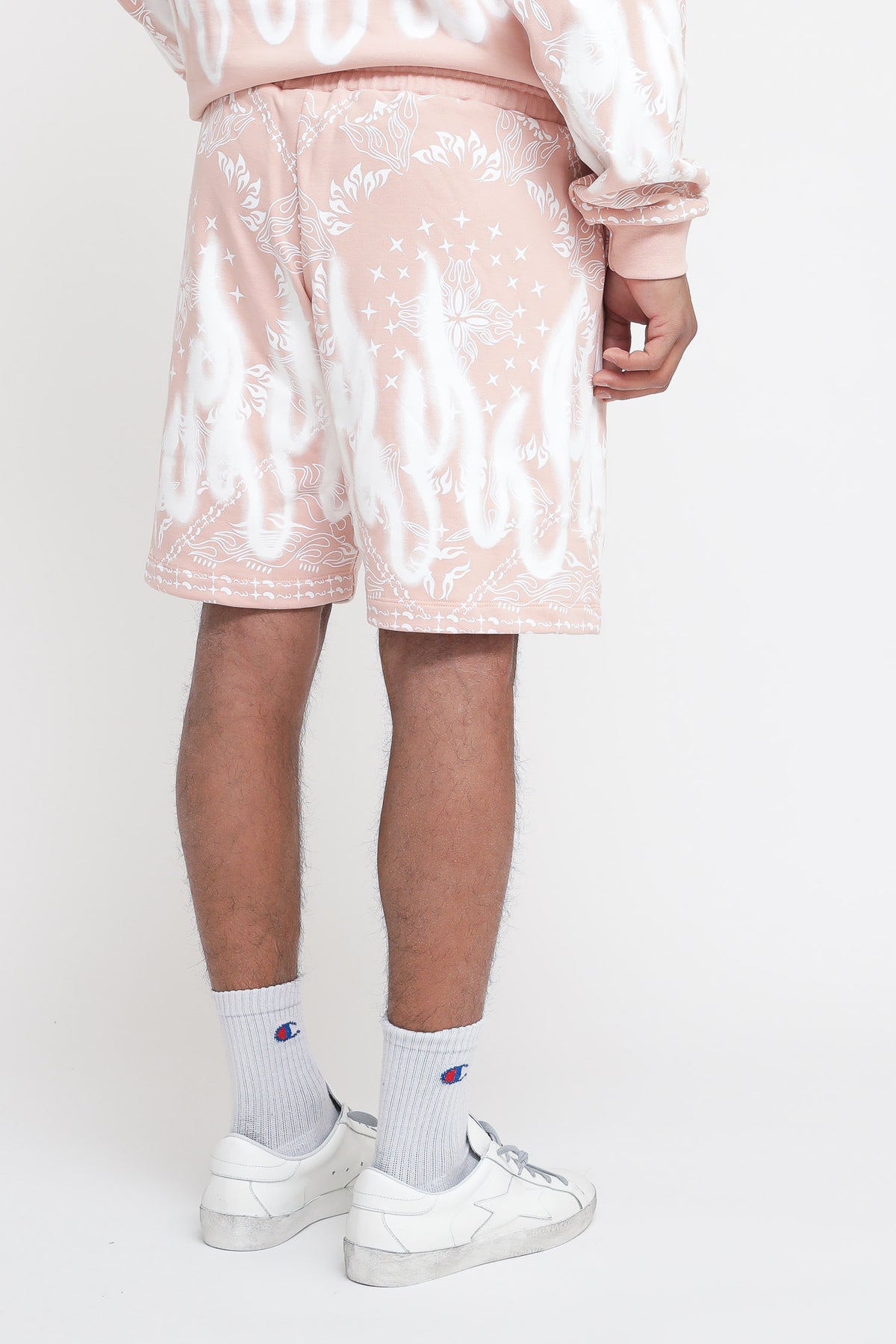 Shorts With Bandana Print - Pink — 4