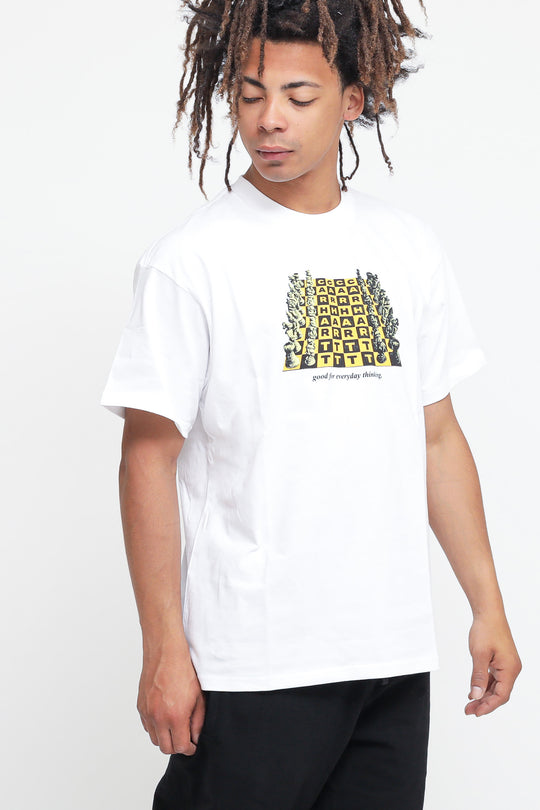 S/S Chessboard T-shirt - White