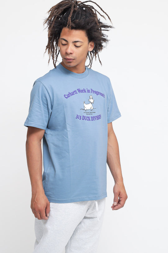 S/S 313 Duckdivision T-shirt - Icy Water