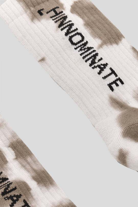 Calzini In Spugna Tie Dye - Beige Sabbia