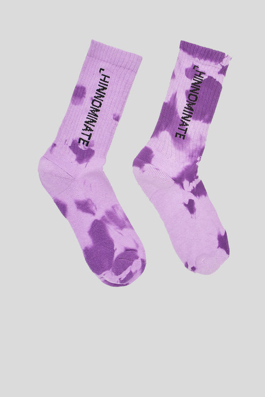 Calzini In Spugna Tie Dye - Lilla
