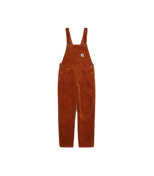W Bib Overall Straight - Brandy