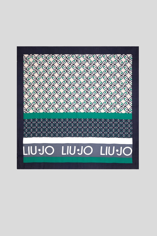 Foulard Logo Chain - Dress Blue