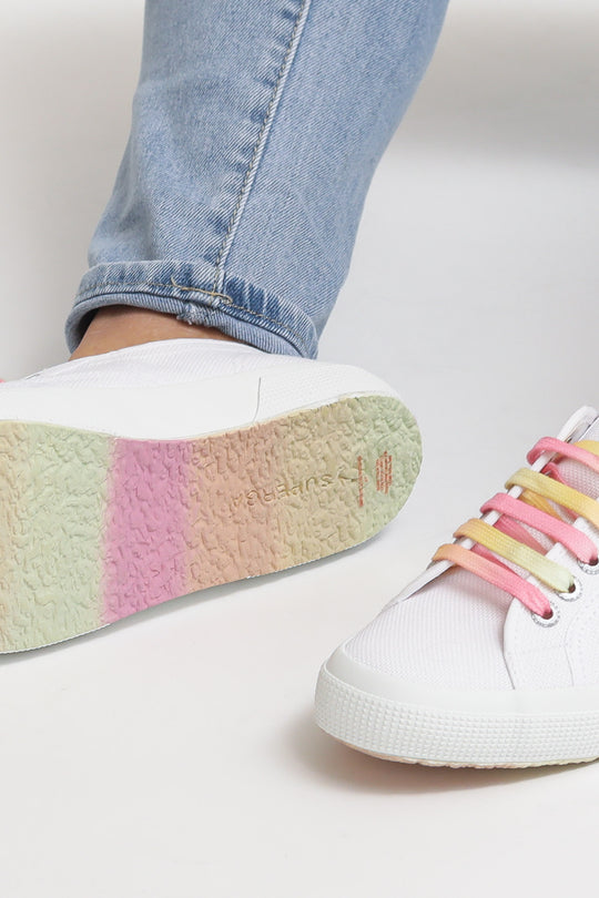 Shaded Lace - White-Candy/Multicolor