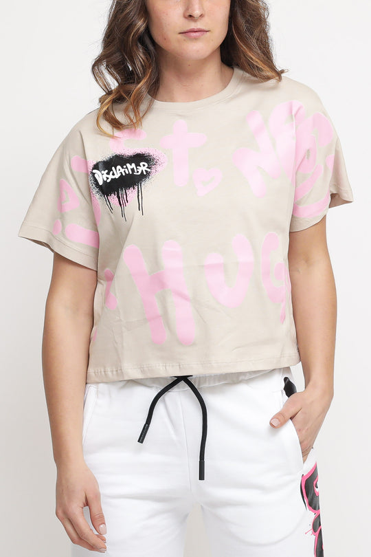T-shirt In Jersey Donna - Safari