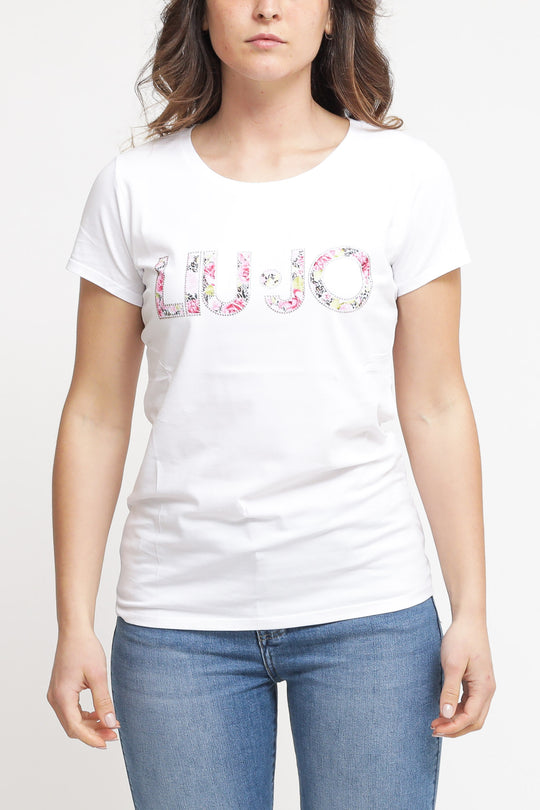 T-shirt LiuJo Portalogo - Bianco