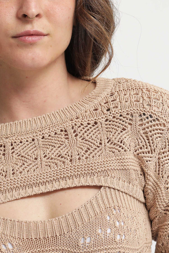 Coprispalle Traforato - Sabbia