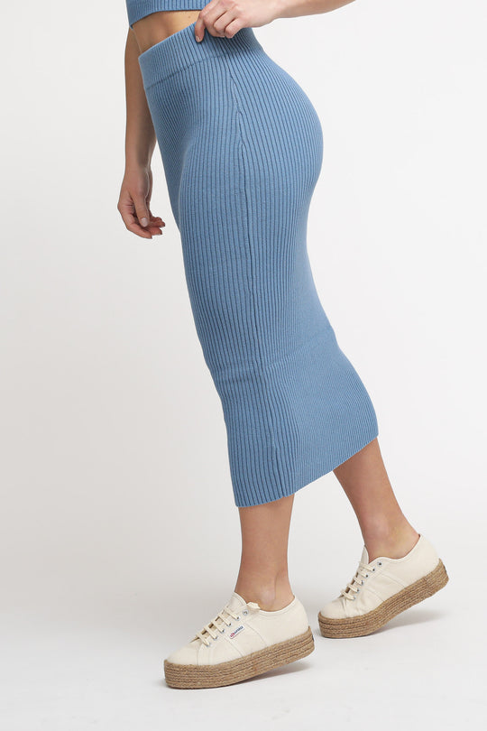 Ladies Skirt - Denim Blue