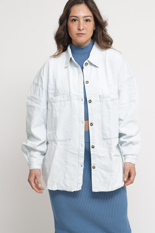 Ladies Shirt - Denim Bleach Wash