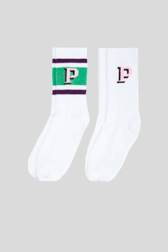 Zeo Socks - White/Pink