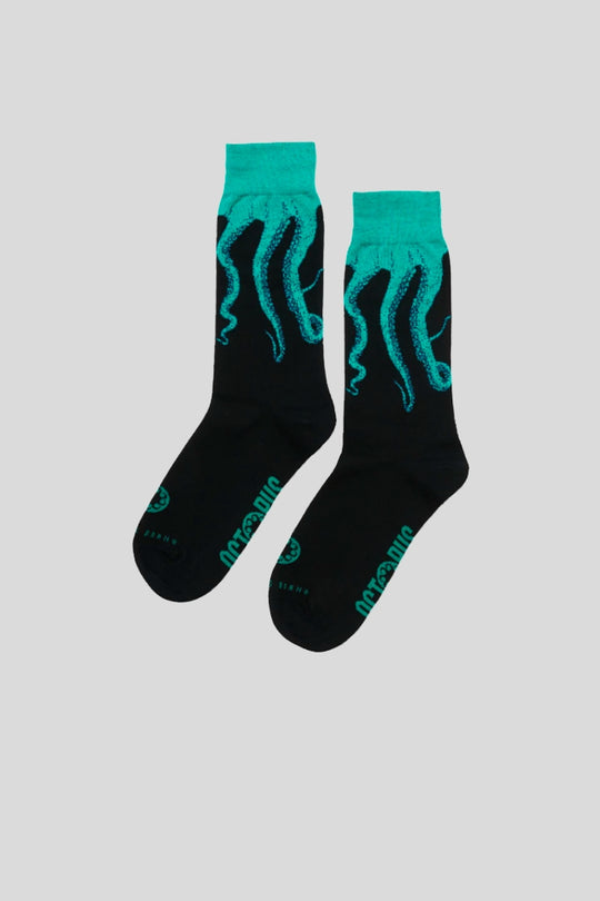 Octopus Original Socks - Black Green
