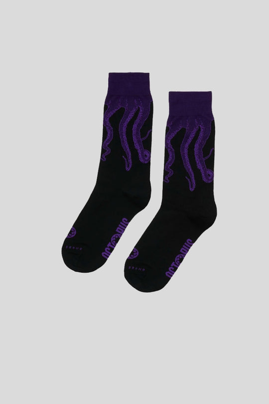 Octopus Original Socks - Black Purple