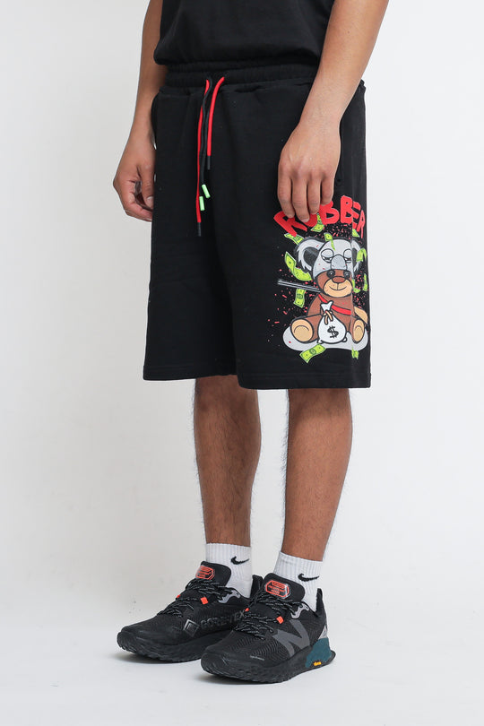 Bermuda Stampa Orso - Nero