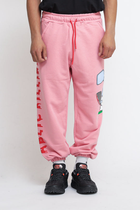 Pantalone Stampa Coniglio - Rosa