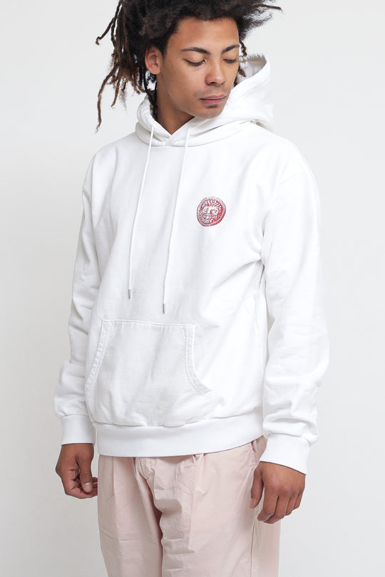 Akim Hoodie - White/Red