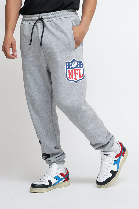 Pantalone In Felpa Uomo Nfl - Grigio Chiaro Melange