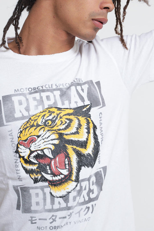 T-shirt Lion - White