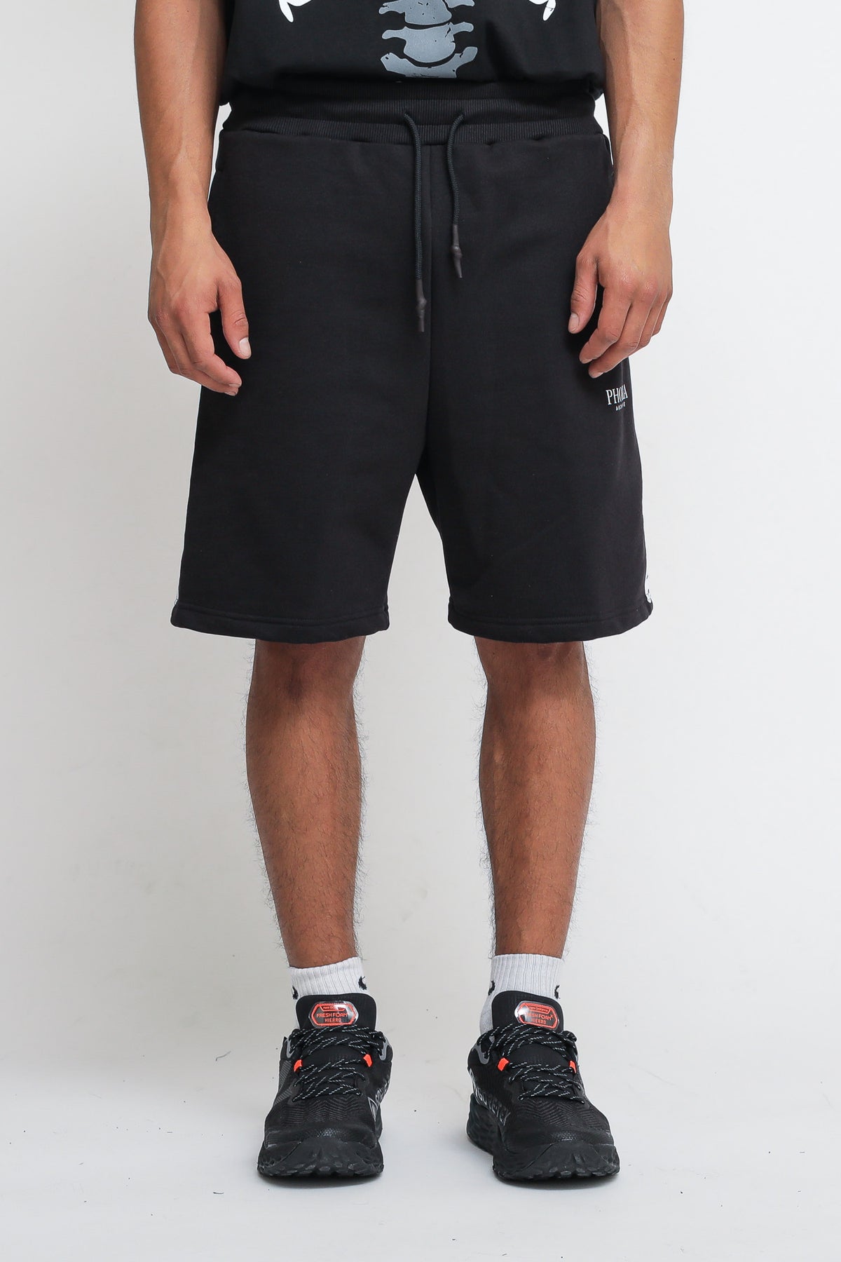 Shorts con scheletro bianco - nero — 2
