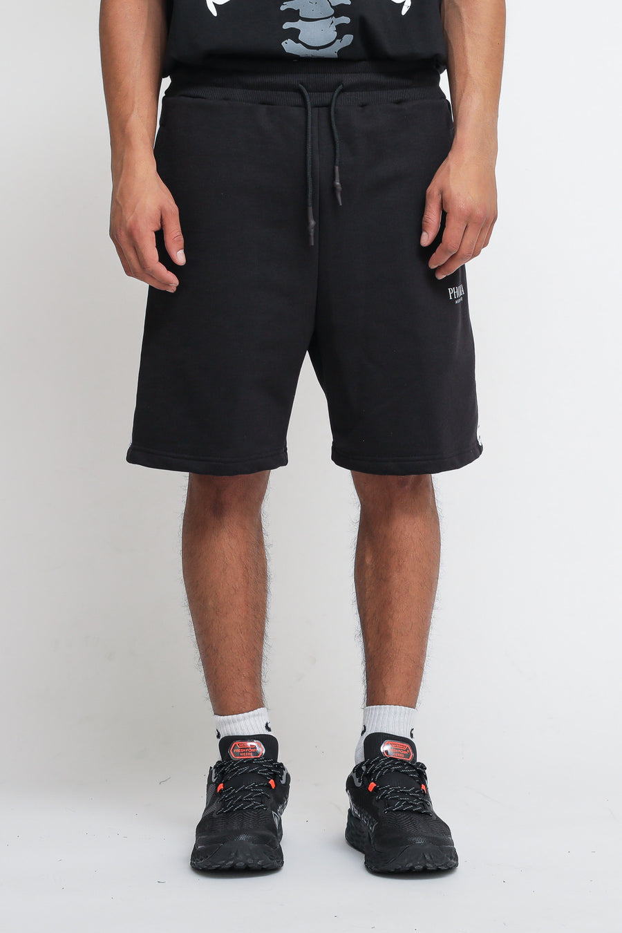 Shorts con scheletro bianco - nero — 2