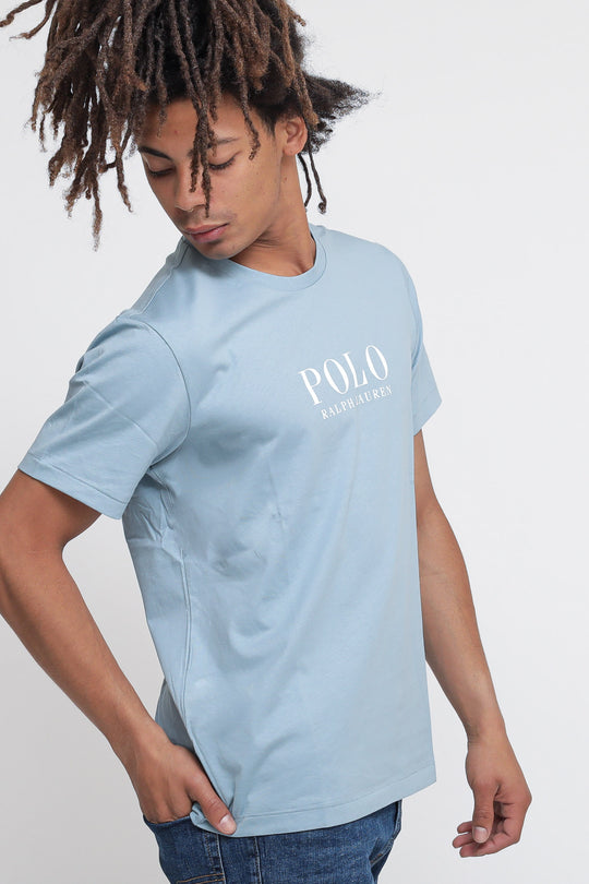 S/s Crew Sleep Top T-shirt - Blue Not Boxed Logo