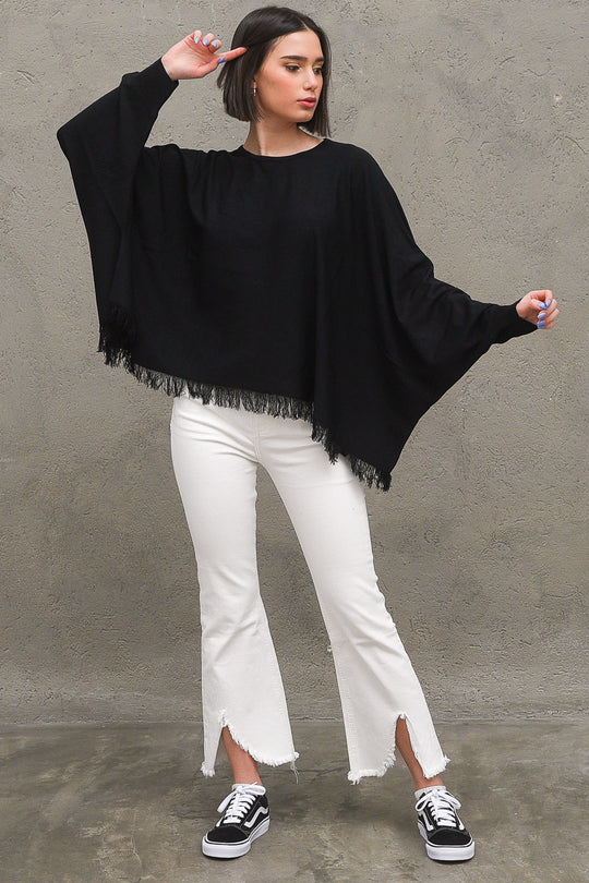 Kimono Frangette - Nero