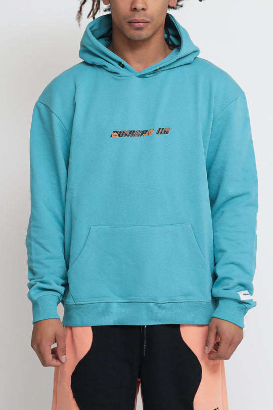 Felpa Cappuccio 100% Cotone - Turquoise