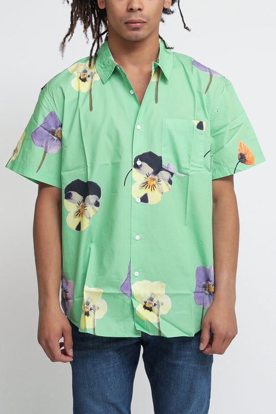 Camicia Redux Woven - Seaweed Green Multi