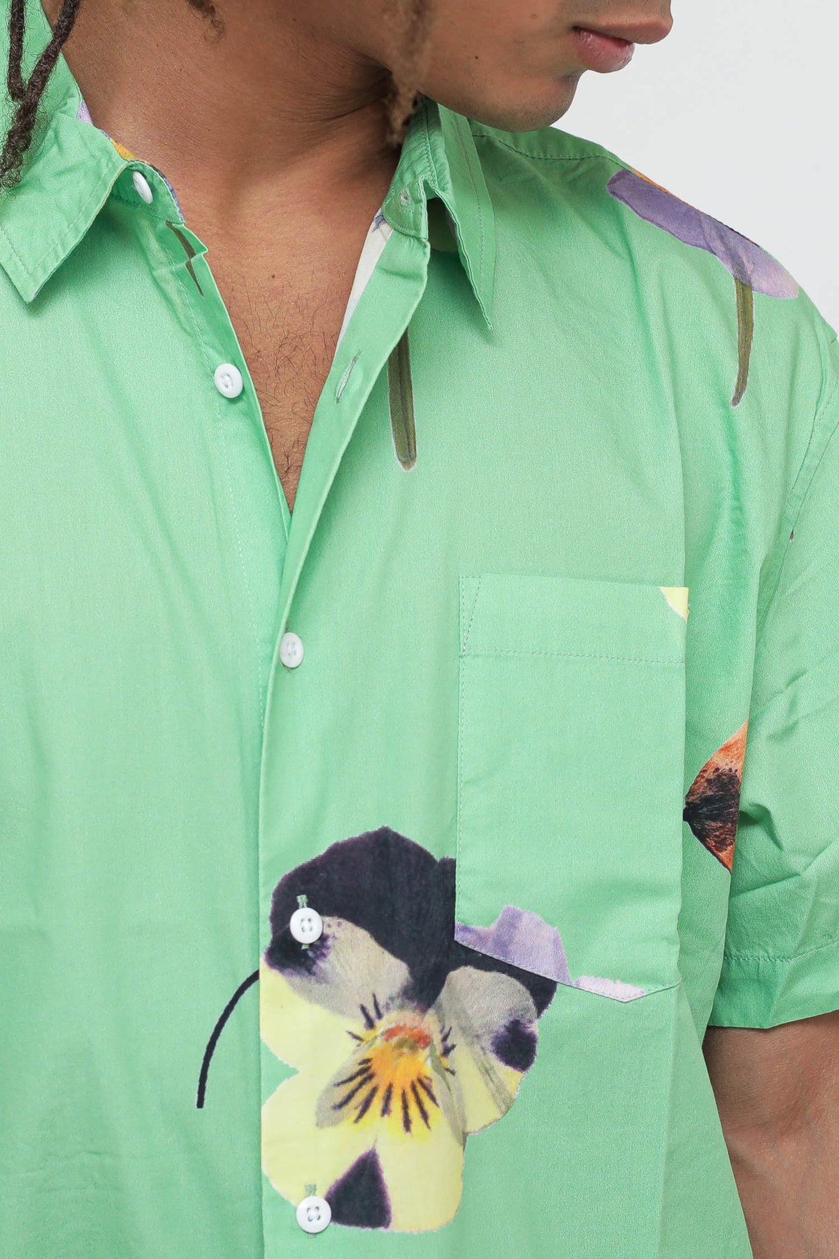 Redux Woven Shirt - Seaweed Green Multi — 2