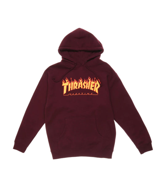 Thrasher Flame Hood - Maroon