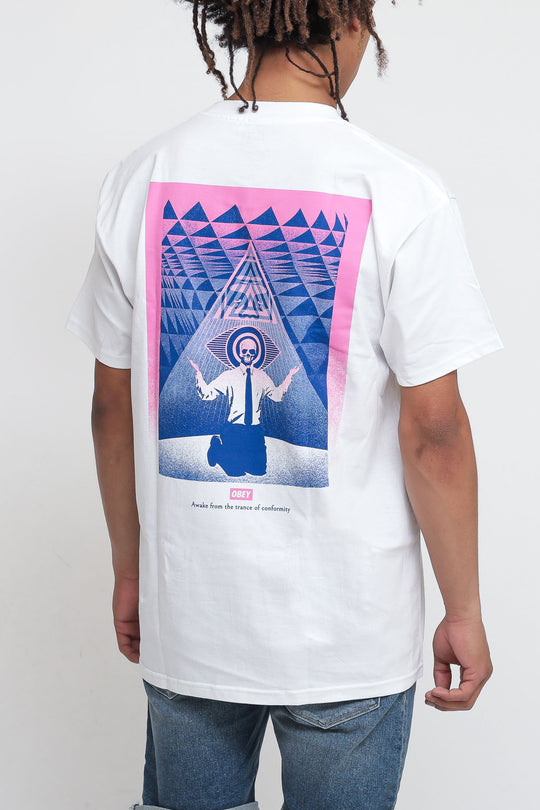 T-shirt Obey Conformity Trance - White