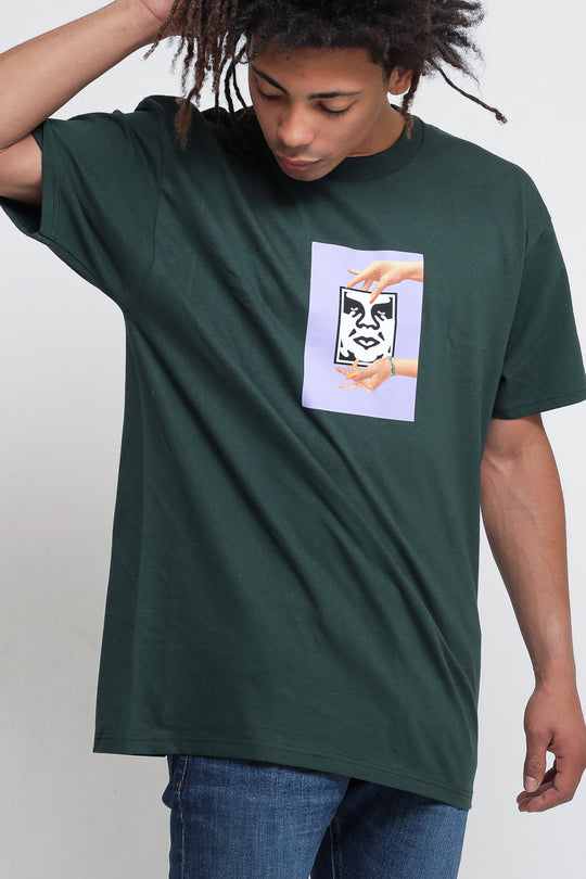 T-shirt Obey Chainy - Forest Green