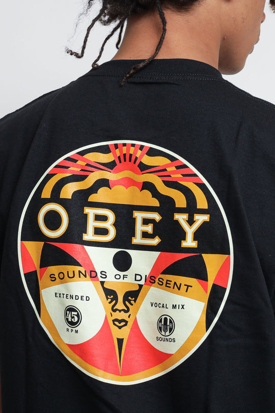 T-shirt Obey Sounds Of Dissent 45 - Black