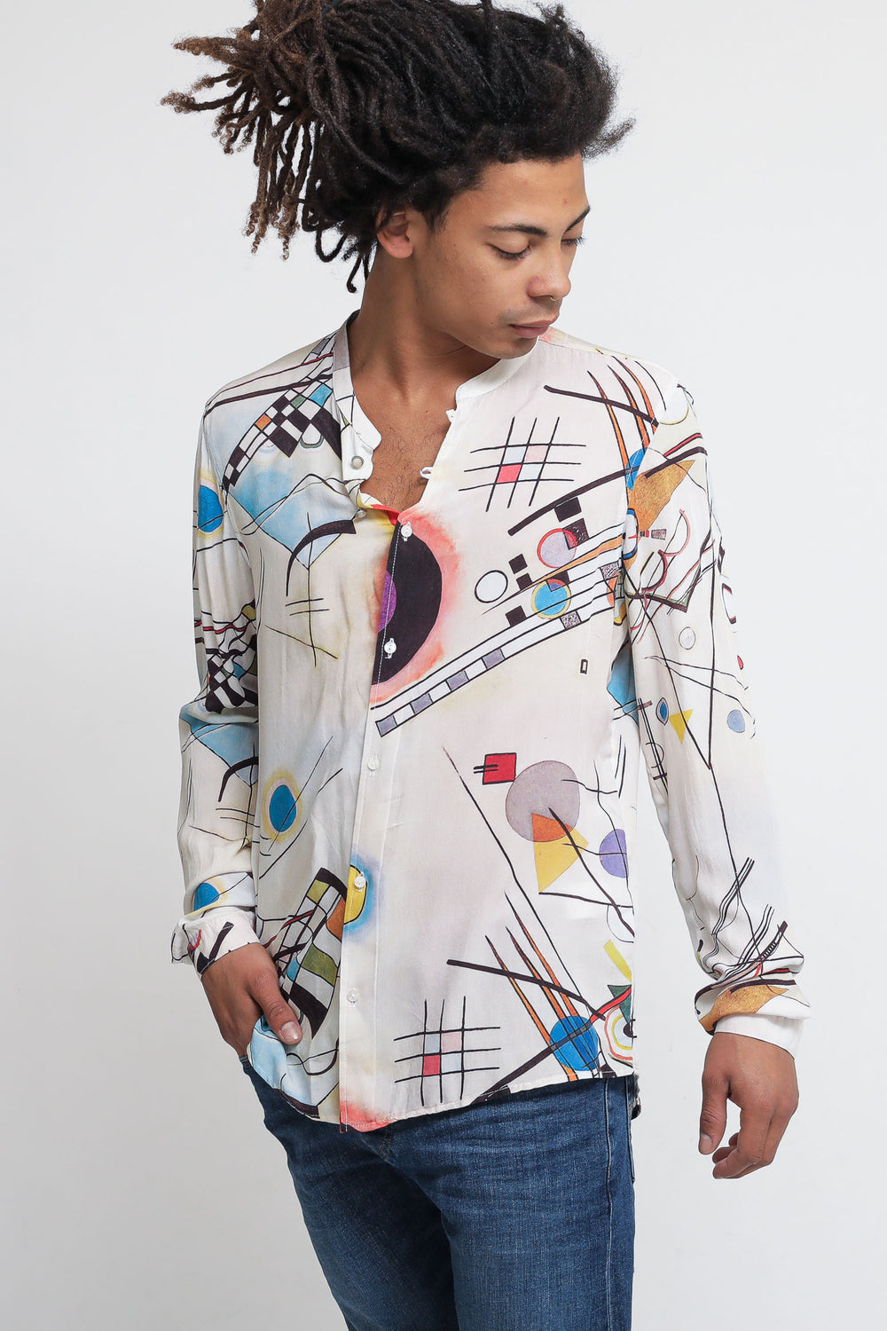 Bl11 Camicia Viscosa Fantasia Uomo » Chemise Imola