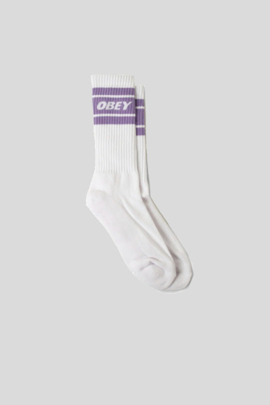 Cooper II Socks - White/Lavander Silk