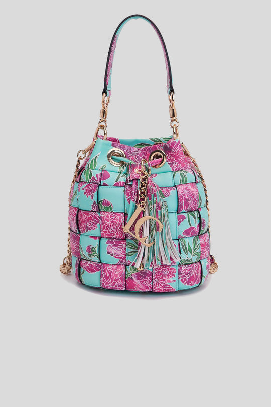 Flower Bucket Synthetic - Green/Fuxia