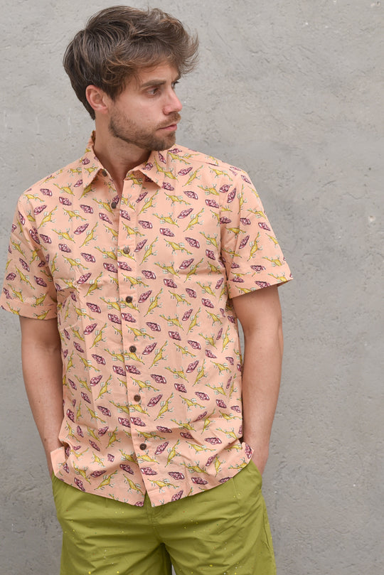 All-Over Printed Hawaiian Shirt