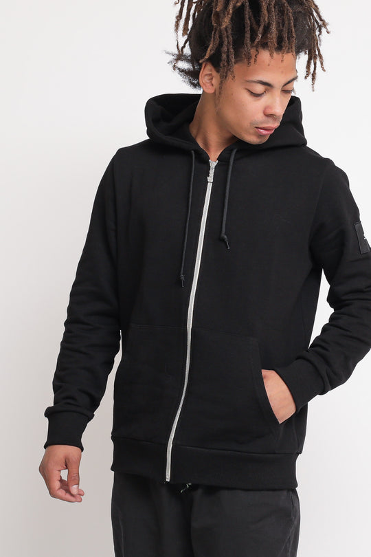 Felpa Cappuccio Zip - Black