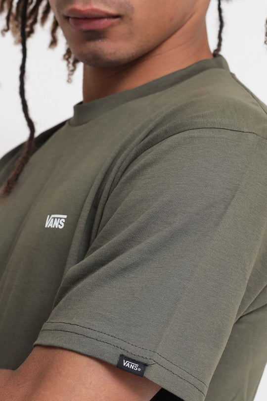 Mn Left Chest Logo Tee - Grape Leef