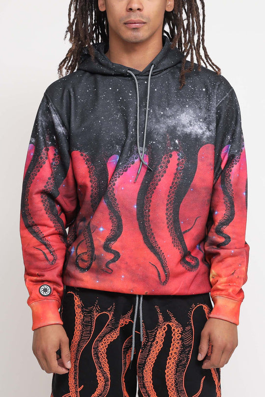 Octopus Galaxy Hoodie - Black