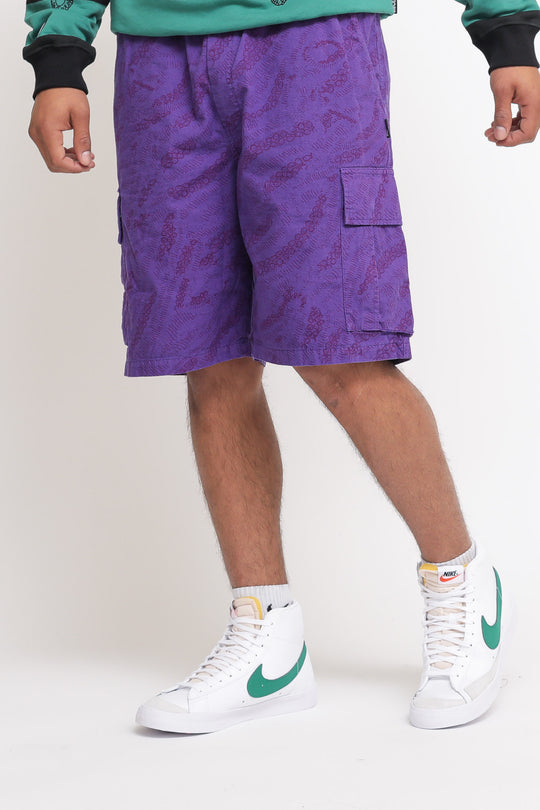 Deco Cargo Jogger Short - Purple
