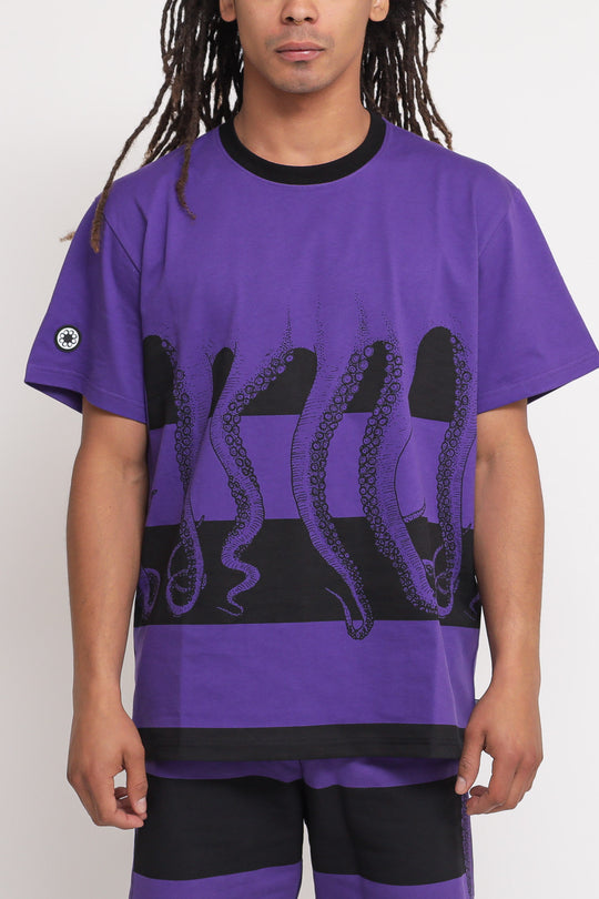 Octopus Fullback Tee - Purple