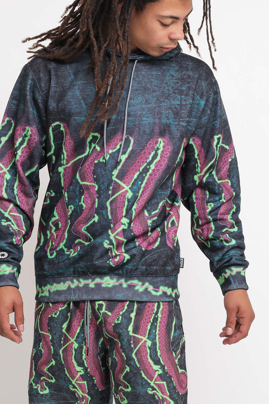 Octopus Shake Hoodie - Black