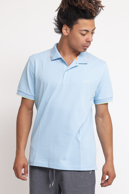 Polo Small Strip On Collar - Azzurro