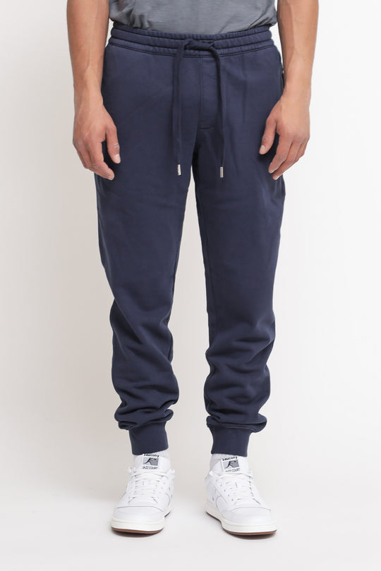 Pantalone Cold Dye Cotton Fleece - Navy Blue