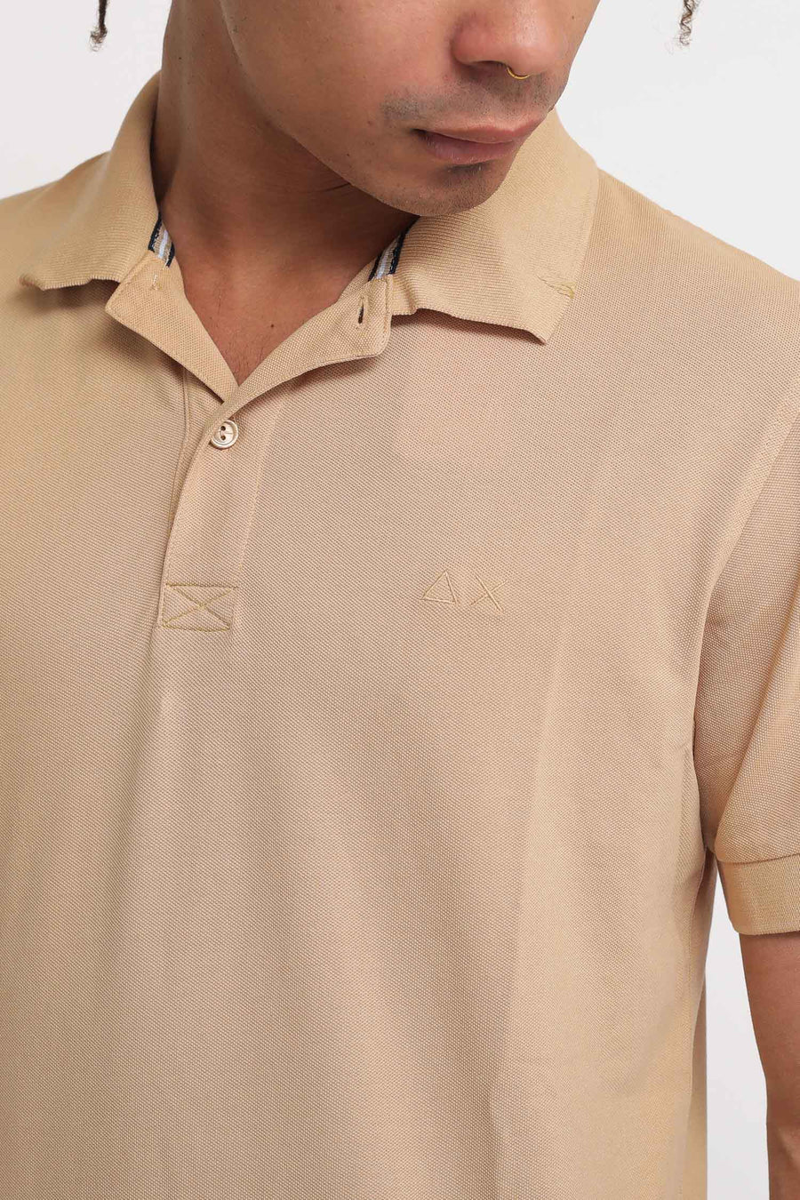 Polo Cold Dye Details - Sabbia — 2