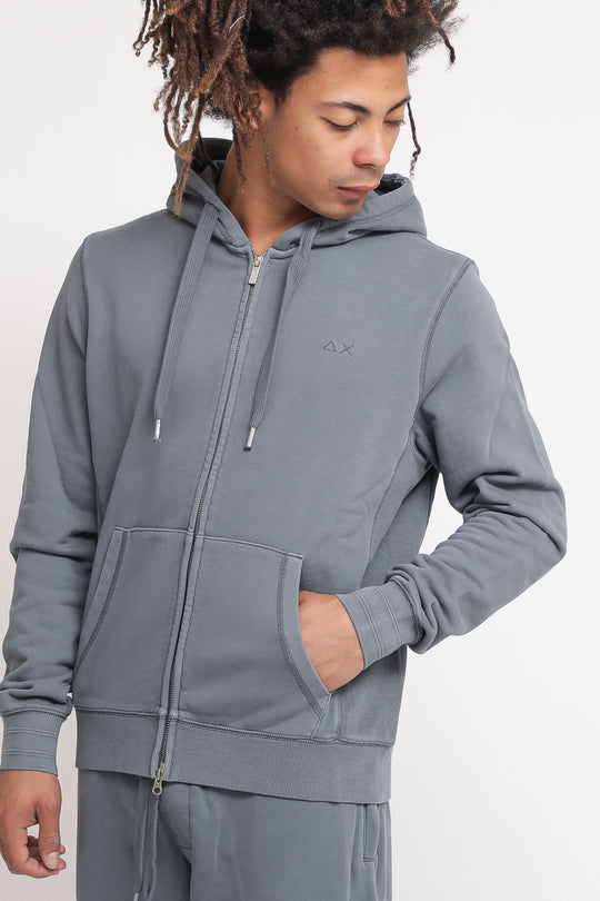 Hood Zip Cold Dye Cott - Inchiostro