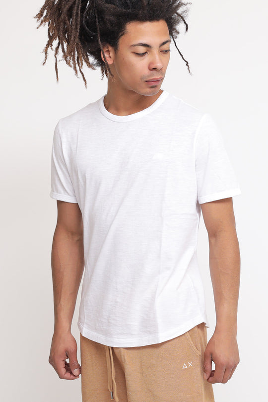 T-shirt Round Bottom Cold Bye - Bianco