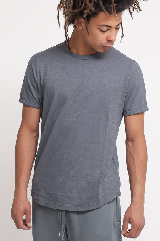 T-shirt Round Bottom Cold Dye - Inchiostro