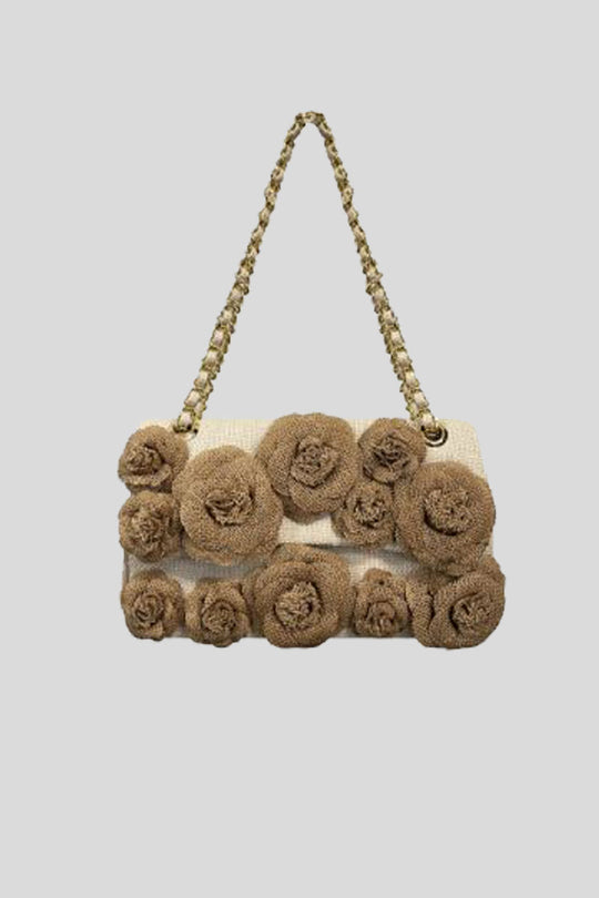 Tracolla Media in Juta - Avorio+Naturale